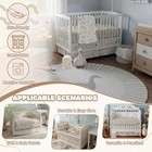 4 Pieces Crib Bedding Set For Girls And Boys  Soft Baby Bedding Set Including   