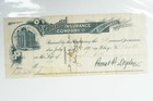 Prudential Insurance Company Antique Engraved Letterhead Victorian Ephemera