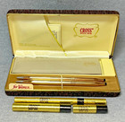 Cross Ladies 14k Gold Roses Pen   Pencil Set  1541   Refills          No Engraving