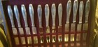 Atq  1847 Rogers Bros Silver Plate Ambassador Set 102 Pcs    Box Hollow Handle