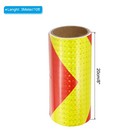 Reflective Tape 8 x10 Ft High Visibility Warning Safety Adhesive Tape Yellow Red