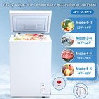 Clickoods 3 5 Cu ft Chest Freezer With Adjustable Thermostat   Removable Basket