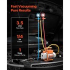 Uimoso Ac Vacuum Pump And Gauge Set 3 5 Cfm 1 4 Hp Single Stage With Manifold