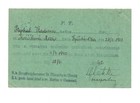 Czech Republic Olmutz German Censored Death Certificate Card 1942  u773 