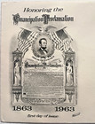 Chicago 1963 Fdc Stamp Emancipation Proclamation 5 Cents Abe Lincoln Cachet 3f