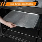20 Pack Disposable Foil Oven Liners Aluminum 18  X 15  Silver Drip Pan Tray