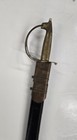 Vintage Sword With Etched Blade Brass Lion Handle Made In India