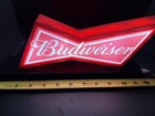 Budweiser Bow Tie Led Light Box Wireless 12x5in Man Cave Bar Sign Neon Style