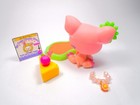 Littlest Pet Shop Pink Pig  2205 With Cute Accessories Authentic