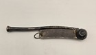 Sterling Silver Antique Bosun Whistle Boatswain Nautical Lanyard Ring Vintage 