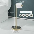 Free Standing Toilet Paper Holder Stand gold Bathroom Roll Tissue Dispenser r   