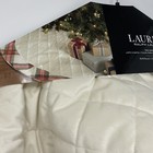 Lauren Ralph Lauren Beige Plaid Christmas Tree Skirt 48  Round Jupe A Sapin
