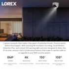 Lorex 4k Ultra Hd Smart Deterrence Ip Dome Camera With Smart Motion Detection
