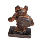 Vintage 1920 s-30 s Cast Iron    line Up With Bear    Wheel Alignment  Paperweight