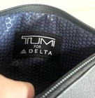 Tumi For Delta Unisex Travel Pouch Bag Accessories Zip Gray Lined 6x7