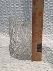Vtg Bohemian Hand-cut Diamond Starburst Lead Crystal Ice Bucket  Czech Republic