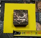 Antique Vtg Cow Milk Farm Letterpress Print Type Ornament Cut Stamp Block