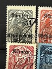 German Austria - First Republic 1920  Set Overprinted   k  rnten Abstimmung  Used