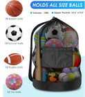 Heavy Duty Soccer Ball Net Bag 100l Extra Large Capacity 10-12balls   