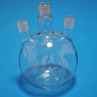 Laboratory Glass Flat Bottom Boiling Flask 3-neck 24 40 Joints 3000 Ml  2000 Ml