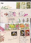Orchids Choice Fdc Australia Taiwan Germany Kiribati Solomons Ukraine Zimbabwe
