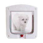 4 Way Pet Door Cat Puppy Dog Magnetic Lock Lockable Safe Flap Door Frame 
