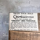 1952 Dog Training Whistle Vintage Print Ad Dedham Massachusetts