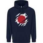 Torn Japan Flag Japanese Day Football Childrens Kids Hoodie