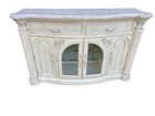 67351 Michael Armini   Aico Sideboard Server Curio Cabinet Marble Top
