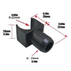 Replacement Of The Wheelchair Seat Rail Guide 4 Pieces Wheelchair Parts Enhanced