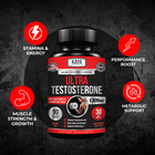 Natural Testosterone Booster 90ct Magnesium Zinc Tribulus Horny Goat Weed