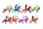 The White Buffalo In Set Of Four Serigraphs By Donald Ruleaux  1931 - 2020  