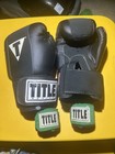 Title Boxing Gel Enforced Black Bag Gloves Large Gfwg2 2 Wraps