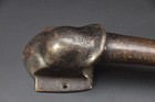Antique Brass Elephant Door Handle   Vintage Bronze Elephant Head Door Pull  