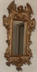 19th Century  Italian Mirror  Gold Gilded  In Gothic baroque Style