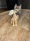Lot Of 2 Danbury Mint German Shepherd Dog Christmas Ornaments Htf Read