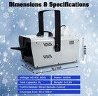 1500w Snow Machine Stage Snowflake Maker For Christmas Party Snow Decor W remote