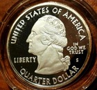 2004 Washington Dc Daniel Carr Territorial State Quarter  Rare Silver Clad Proof