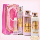     bath   Body Works Champagne Toast Gift Set Hand Cream Mist Lotion Wash In Bag