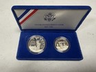 1886-1986 Us Mint Liberty 2-pc Proof Coin Set Silver   Half Dollar In Box W coa