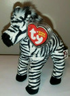 Ty Beanie Baby - Dizz The Zebra  7 Inch  New Mwmts Plush Stuffed Animal Toy