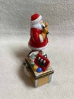 Vintage Coca Cola Santa Claus With Toy Chest Hinged Trinket Box