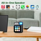 Mini Bluetooth Speaker  Smart Wireless Portable Speaker With Touchscreen  Loud H