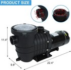 2 0hp Hayward Swimming Pool Pump In above Ground W  Motor Strainer Filter Basket