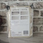 Allen   Roth 48 In Harlow Ivory Light Filtering Tie Top  Curtain Panel No Hem