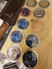 Mixed Lot Of 11- 1 Oz 0 999 Fine Copper Fantasy Issue Coins Colorized Rounds