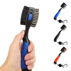 2 Sided Golf Club Brush Cleaner Retractable Groove Cleaning Tool Kits With Spike
