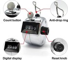 Medsuo Metal Hand Held Tally Counter 4-digit Mechanical Clicker Counter    
