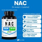 Healthfare N-acetyl L-cysteine  nac  1300mg  240 Caps  Max Strength  Made In Usa