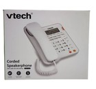 Vtech Landline Phone Corded Home Office Desk Wall Telephone Large Display  White